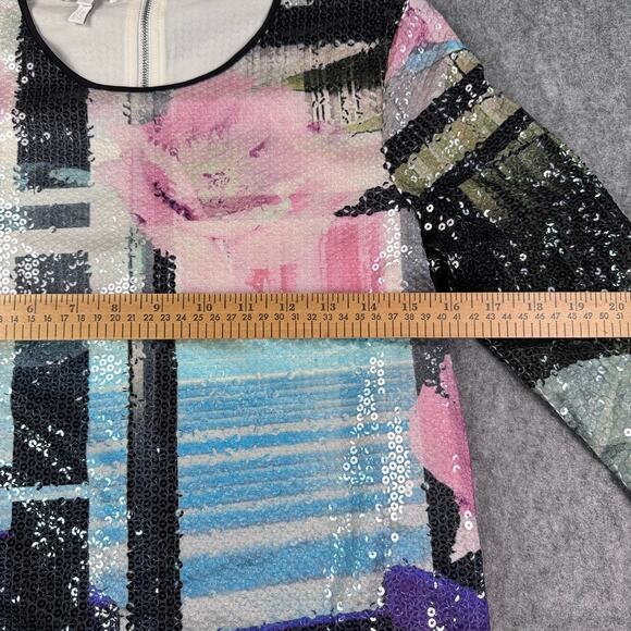 Escada Sport Women's 32/0 Fantasy Sequins Multicolor‎ Mini Dress - Picture 6 of 6